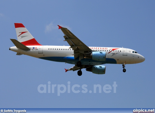 OE-LDE, Airbus A319-100, Austrian