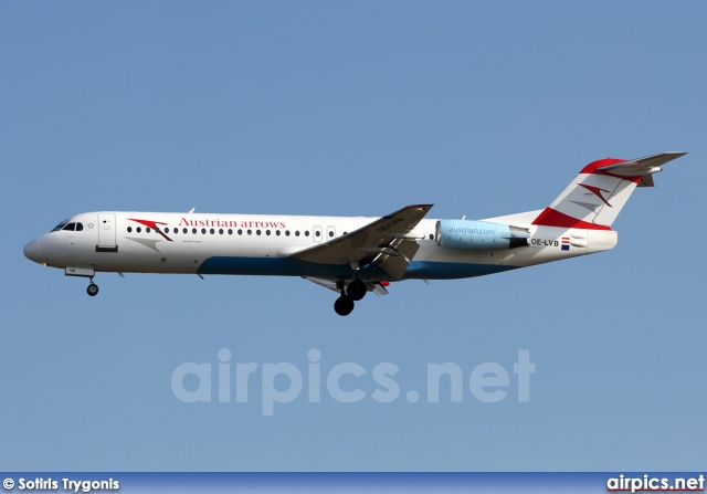 OE-LVB, Fokker F100, Austrian Arrows (Tyrolean Airways)