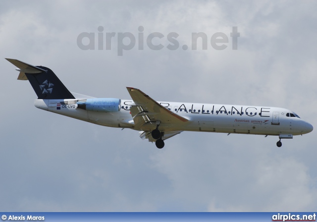 OE-LVG, Fokker F100, Austrian Arrows (Tyrolean Airways)