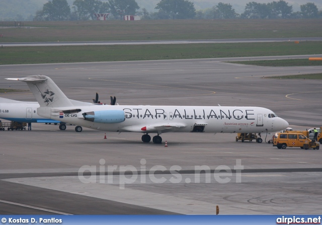 OE-LVG, Fokker F100, Austrian Arrows (Tyrolean Airways)