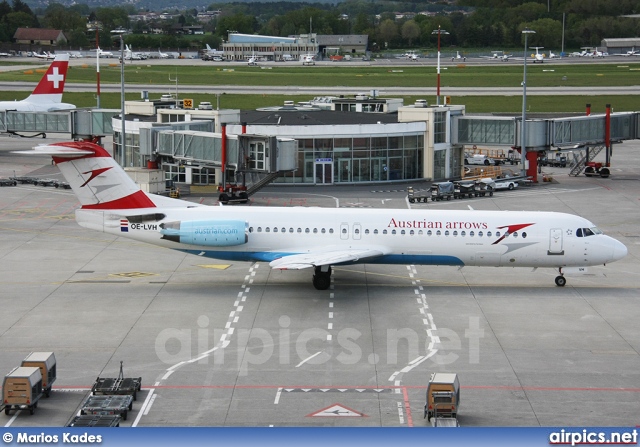 OE-LVH, Fokker F100, Austrian Arrows (Tyrolean Airways)