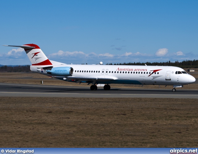 OE-LVK, Fokker F100, Austrian Arrows (Tyrolean Airways)