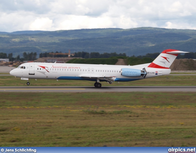 OE-LVK, Fokker F100, Austrian Arrows (Tyrolean Airways)