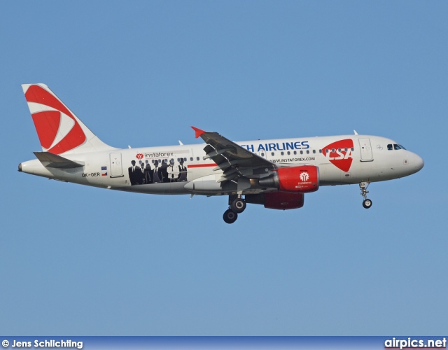 OK-OER, Airbus A319-100, CSA Czech Airlines