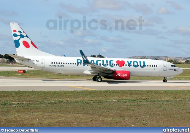 OK-TVX, Boeing 737-800, Travel Service (Czech Republic)