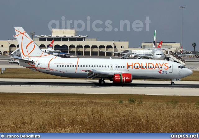 OK-WGY, Boeing 737-400, HOLIDAYS Czech Airlines