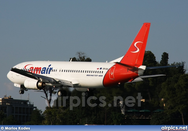 OM-SAA, Boeing 737-400, Samair