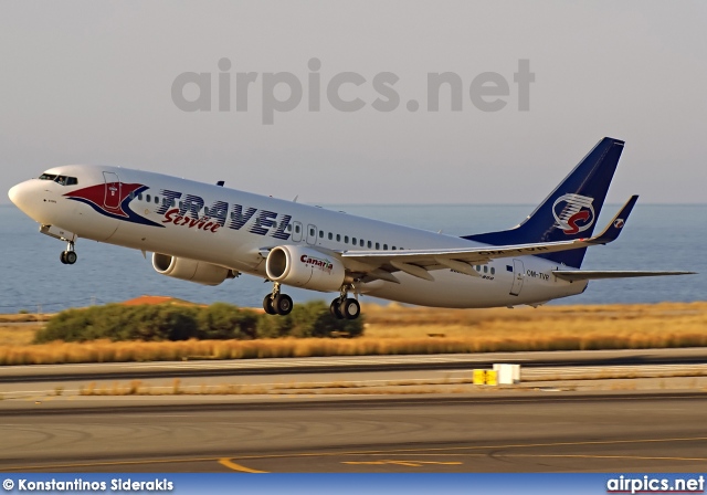 OM-TVR, Boeing 737-800, Travel Service (Slovakia)