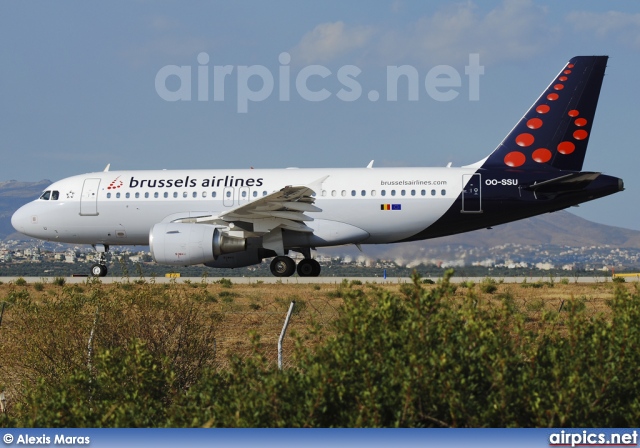 OO-SSU, Airbus A319-100, Brussels Airlines