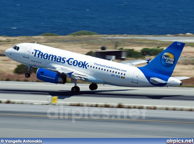 OO-TCS, Airbus A319-100, Thomas Cook Airlines (Belgium)