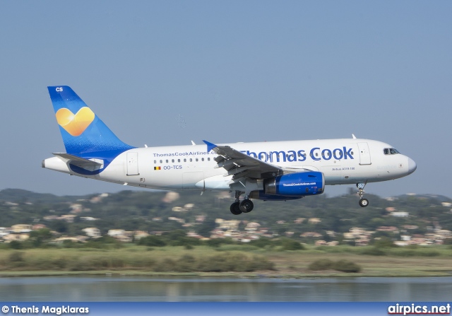 OO-TCS, Airbus A319-100, Thomas Cook Airlines (Belgium)