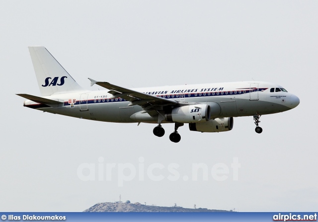 OY-KBO, Airbus A319-100, Scandinavian Airlines System (SAS)