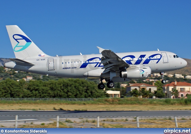 S5-AAR, Airbus A319-100, Adria Airways