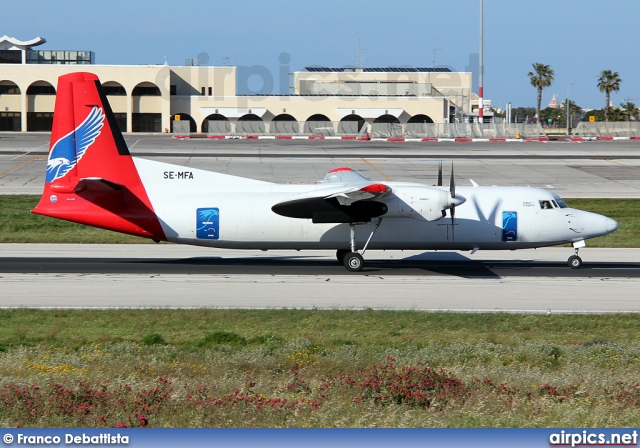 SE-MFA, Fokker 50F, Amapola Flyg