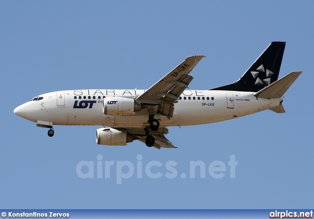 SP-LKE, Boeing 737-500, LOT Polish Airlines