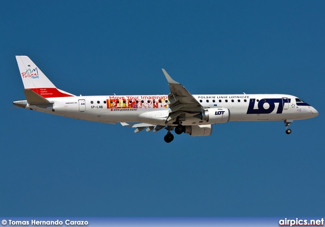 SP-LNB, Embraer ERJ 190-200LR (Embraer 195), LOT Polish Airlines