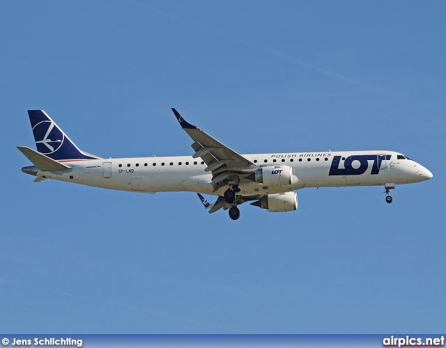 SP-LND, Embraer ERJ 190-200LR (Embraer 195), LOT Polish Airlines