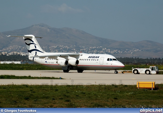 SX-DVE, British Aerospace Avro RJ100, Aegean Airlines