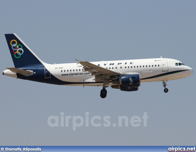 SX-OAF, Airbus A319-100, Olympic Air