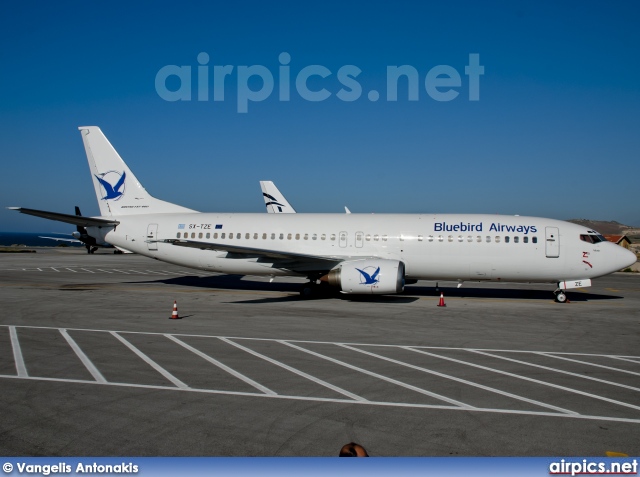 SX-TZE, Boeing 737-400, Blue Bird Aviation