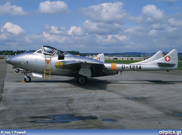 U-1214, De Havilland DH-115 Vampire T.55, Swiss Air Force