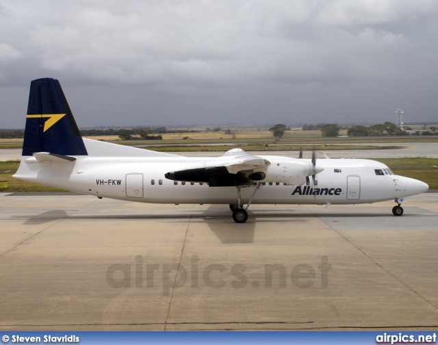 VH-FKW, Fokker 50, Alliance Airlines