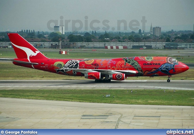 VH-OJB, Boeing 747-400, Qantas