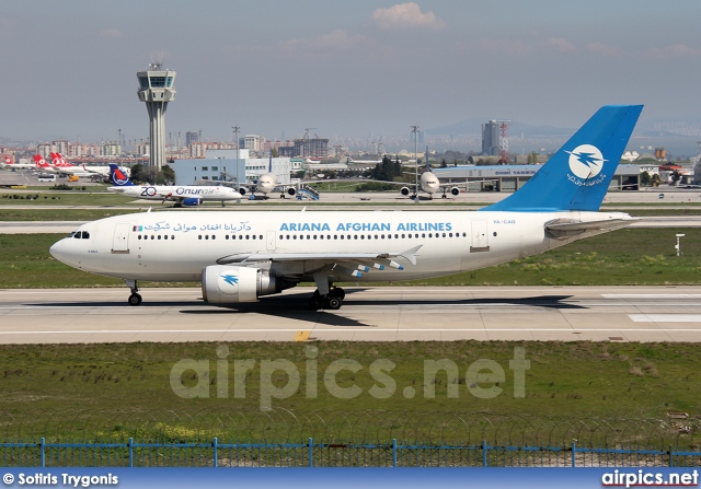 YA-CAQ, Airbus A310-300, Ariana Afghan Airlines