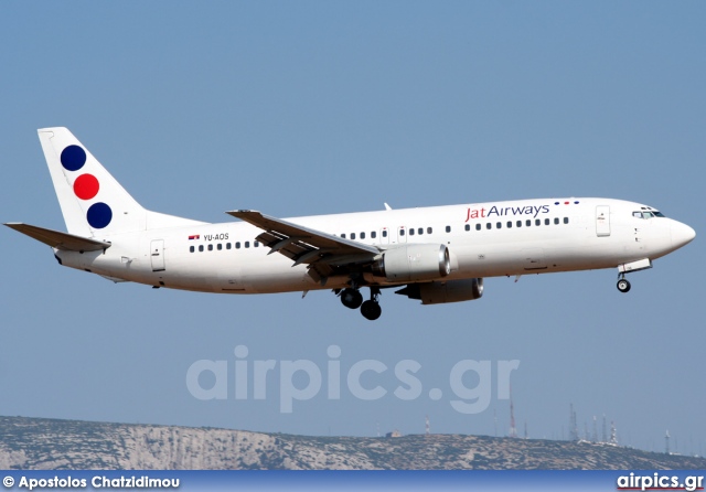 YU-AOS, Boeing 737-400, Jat Airways