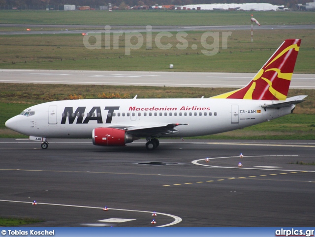 Z3-AAH, Boeing 737-500, MAT - Macedonian Airlines