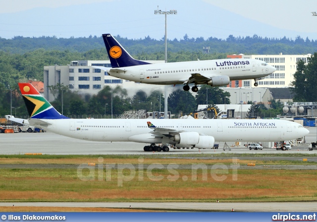 ZS-SNB, Airbus A340-600, South African Airways