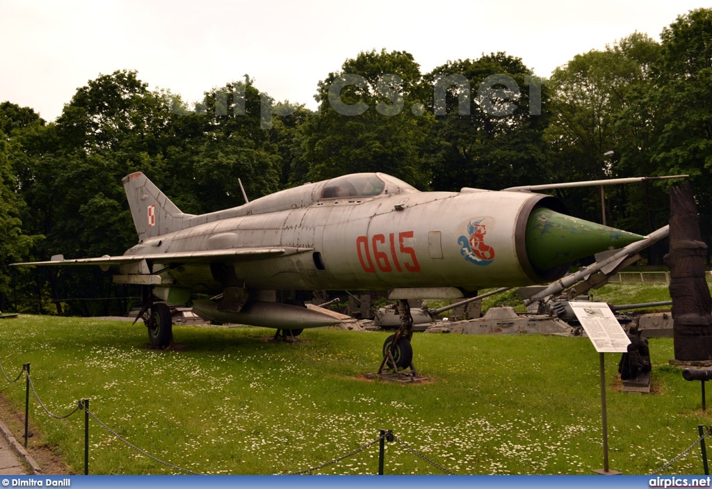 0615, Mikoyan-Gurevich MiG-21PF, Polish Air Force