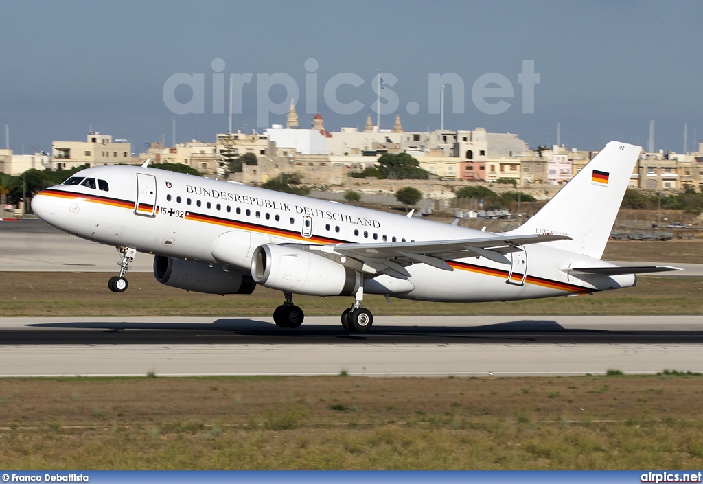 15-02, Airbus A319-100CJ, German Air Force - Luftwaffe