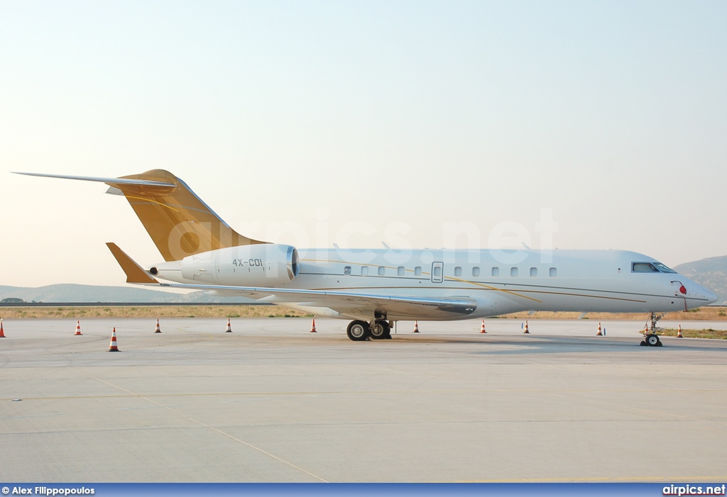 4X-COI, Bombardier Global 5000, Private