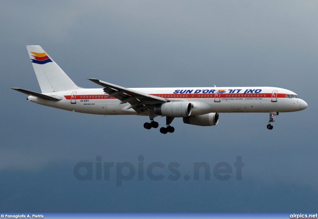 4X-EBY, Boeing 757-200, Sun d'Or International Airlines