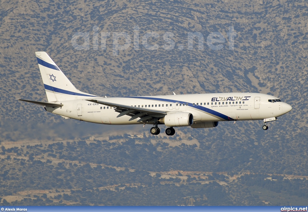 4X-EKB, Boeing 737-800, EL AL