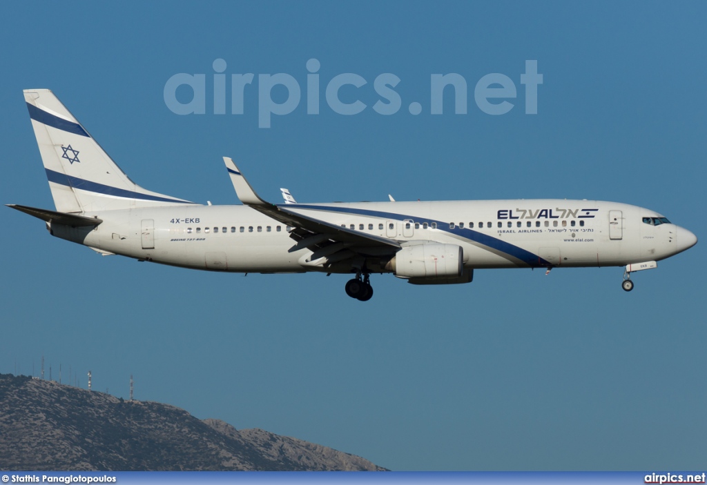 4X-EKB, Boeing 737-800, EL AL