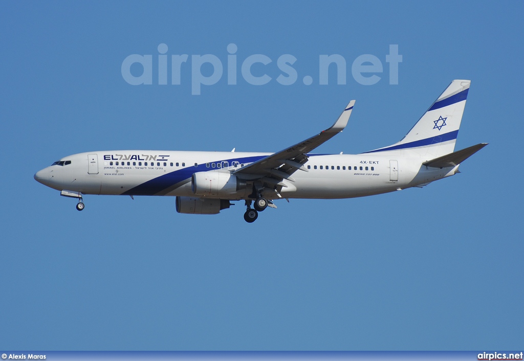 4X-EKT, Boeing 737-800, EL AL