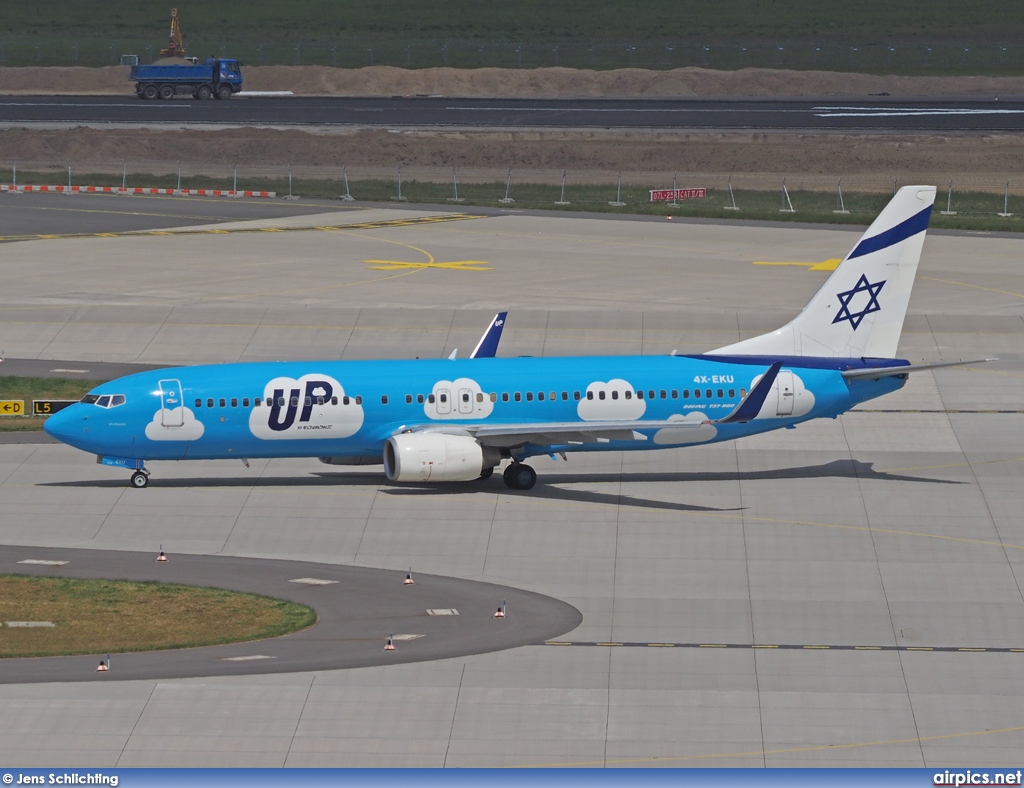 4X-EKU, Boeing 737-800, UP (EL AL)