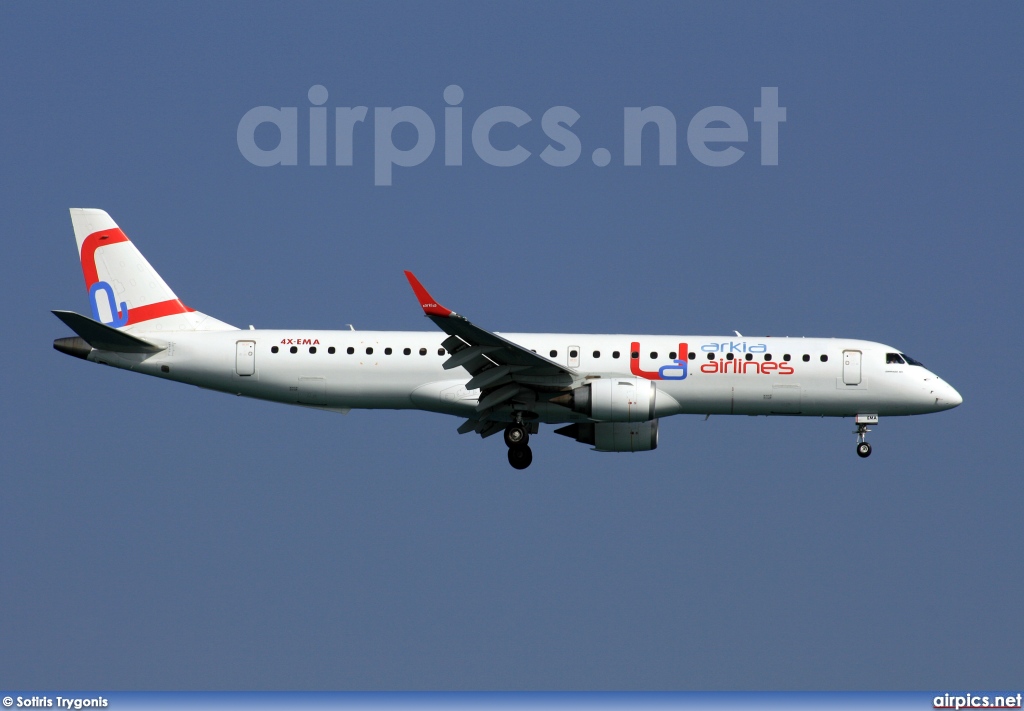 4X-EMA, Embraer ERJ 190-200LR (Embraer 195), Arkia Israeli Airlines