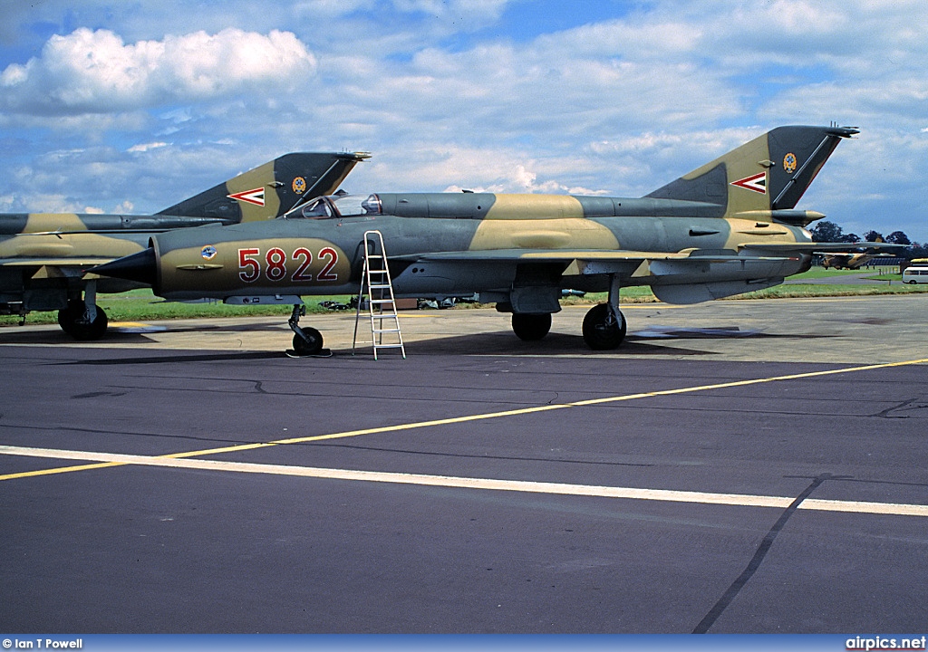 5822, Mikoyan-Gurevich MiG-21bisK, Hungarian Air Force