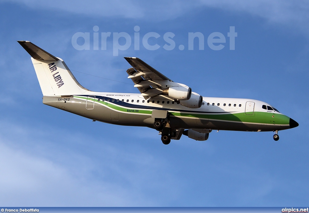 5A-DKQ, British Aerospace BAe 146-300, Air Libya