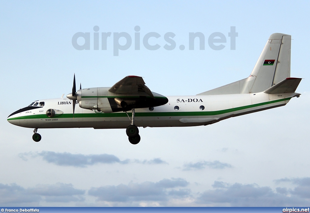 5A-DOA, Antonov An-26, Libyan Air Force