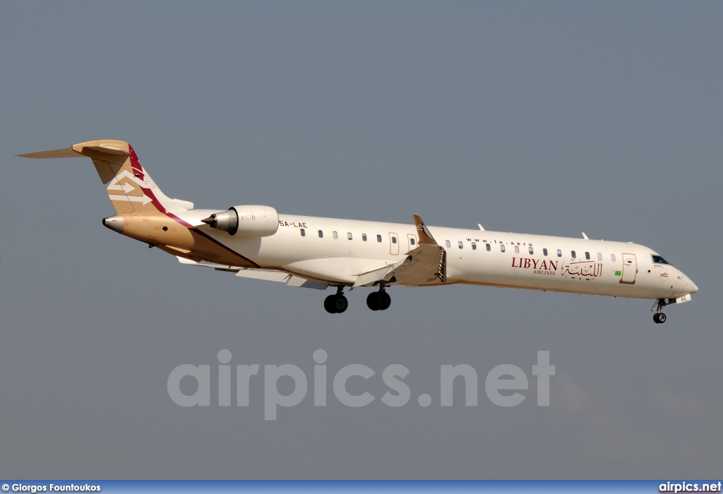 5A-LAE, Bombardier CRJ-900, Libyan Airlines