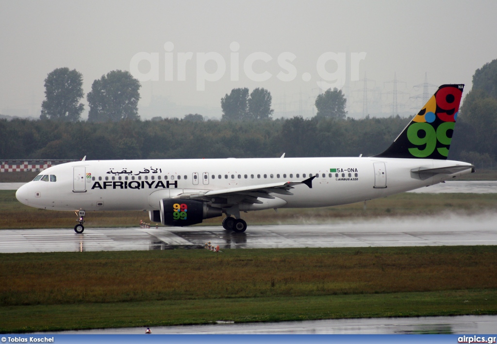 5A-ONA, Airbus A320-200, Afriqiyah Airways