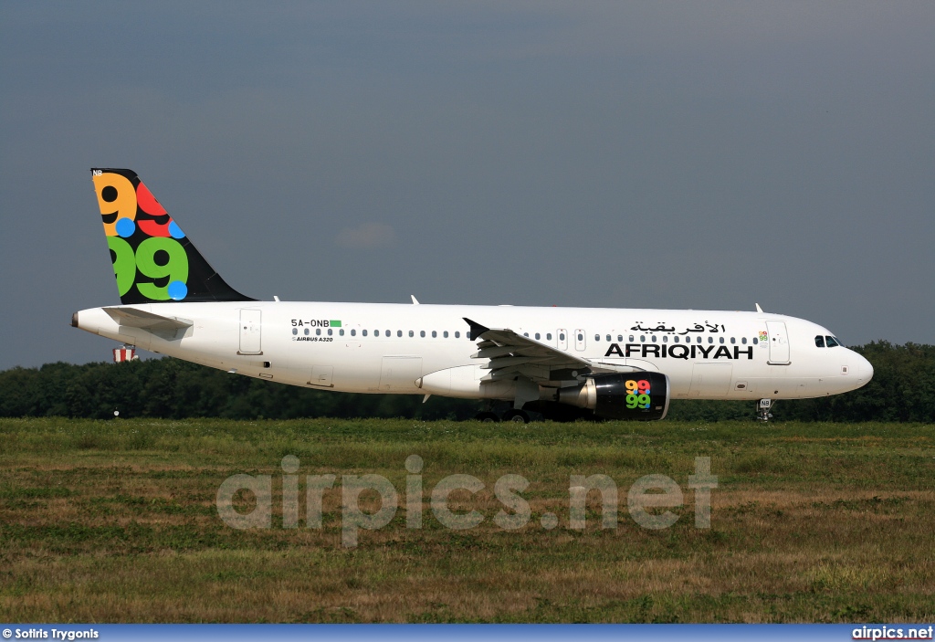 5A-ONB, Airbus A320-200, Afriqiyah Airways