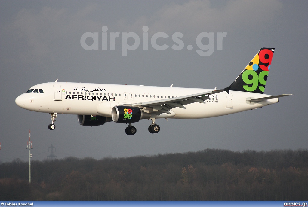 5A-ONB, Airbus A320-200, Afriqiyah Airways