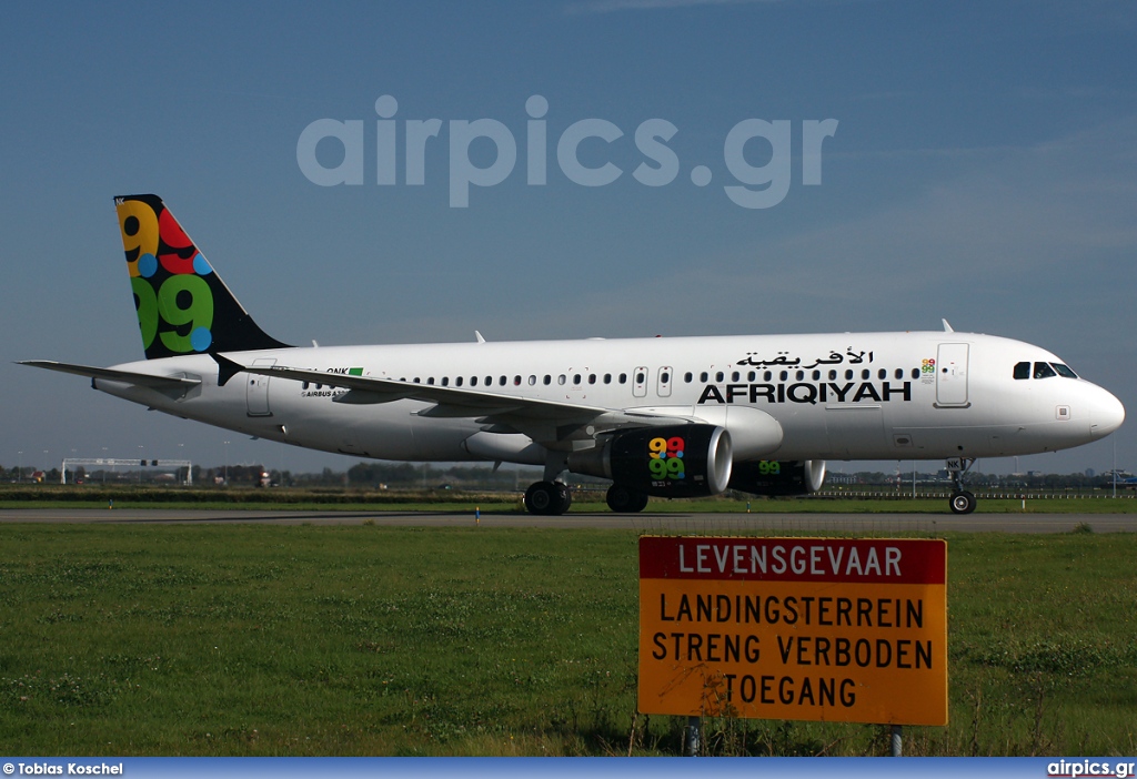 5A-ONK, Airbus A320-200, Afriqiyah Airways