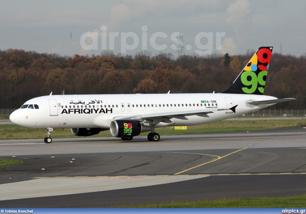 5A-ONK, Airbus A320-200, Afriqiyah Airways