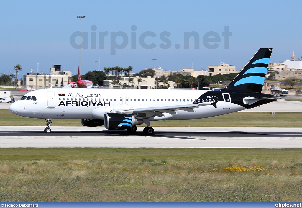 5A-ONL, Airbus A320-200, Afriqiyah Airways